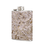 OSBカッコいい建築合板テクスチャプリント フラスク (左)