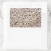 OSBカッコいい建築合板テクスチャプリント 長方形シール (バッグ)