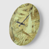 OSBチップボード合板 ラージ壁時計 (傾斜)