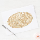 OSBパターンチップボードの改修 楕円形シール (封筒)