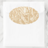 OSBパターンチップボードの改修 楕円形シール (バッグ)