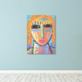 OSBボードで抽象芸術を絵画実行するには多すぎる キャンバスプリント (インサイチュ (ウッドフロア))