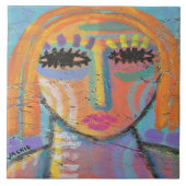 OSBボードで抽象芸術を絵画実行するには多すぎる タイル (正面)