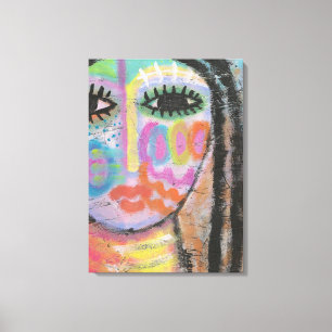 OSBボード絵画での抽象芸術の確認 キャンバスプリント