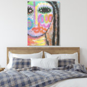 OSBボード絵画での抽象芸術の確認 キャンバスプリント (インサイチュ (寝室))