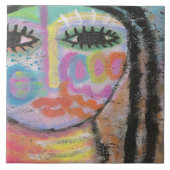 OSBボード絵画での抽象芸術の確認 タイル (正面)