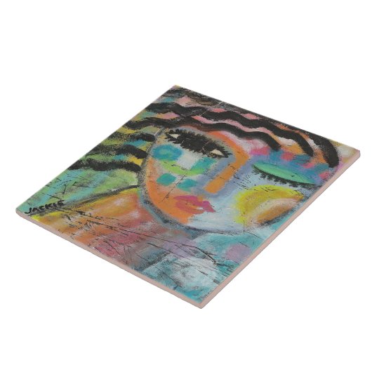 OSBボー感じドにI Good抽象芸術絵画アクリルの製品 タイル (側面)