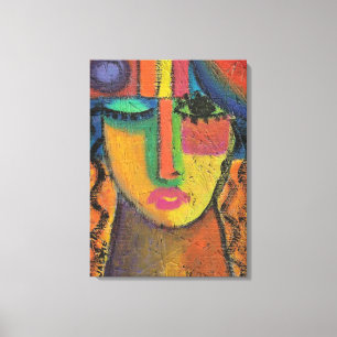 OSB上でアク頼リル抽象芸術絵画を使用しない キャンバスプリント