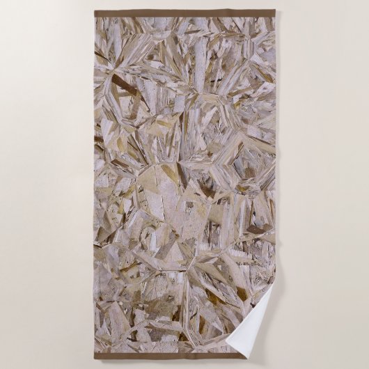 OSB建築合板シーティングプリントオン大 ビーチタオル (正面)