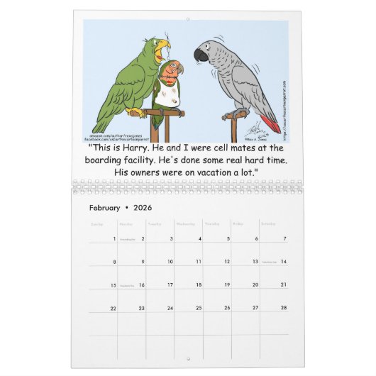 Oscar 2026 Calendar カレンダー (2月 2026)