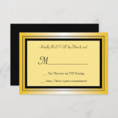 Oscar AwardパーティーRSVPカード 出欠カード (正面/裏面)