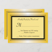 Oscar AwardパーティーRSVPポストカード インビテーションポストカード (正面/裏面)