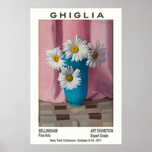 Oscar Ghiglia Floral Art Exhibition Poster ポスター (正面)