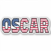 Oscar Name Vorname USA Sticker Stickerset シール (正面)