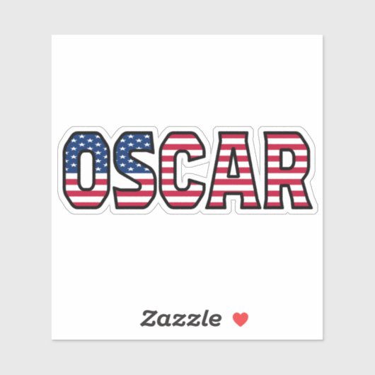 Oscar Name Vorname USA Sticker Stickerset シール (シート)