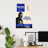 Oscar Peterson jazz poster - London House Sessions ポスター (ホームオフィス)
