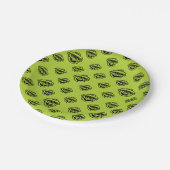 Oscar the Grouch Green Pattern ペーパープレート (アングル)