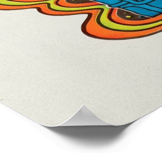 Oscar the Grouch | Psychedelic ポスター (角)