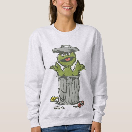 Oscar the Grouch Vintage スウェットシャツ (正面)