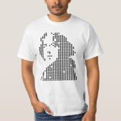 oscar wilde geometric portrait tシャツ (正面)