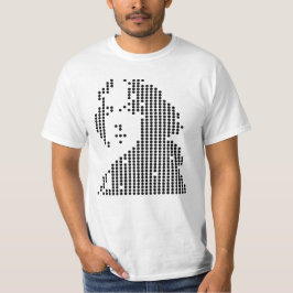 oscar wilde geometric portrait tシャツ