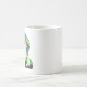 Oscar Wilde Portrait with custom text | Booklovers コーヒーマグカップ (中央)