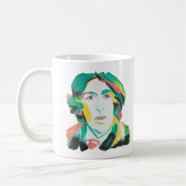 Oscar Wilde Portrait with custom text | Booklovers コーヒーマグカップ