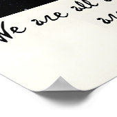 Oscar Wilde Quote Art Print  Looking at the Stars ポスター (角)