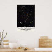 Oscar Wilde Quote Art Print  Looking at the Stars ポスター (キッチン)