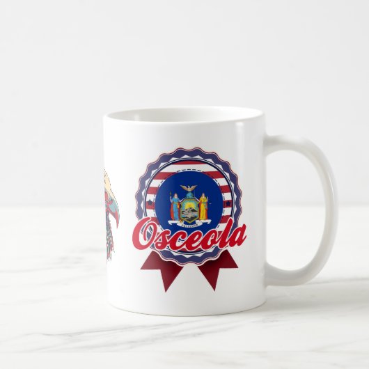 Osceola、NY コーヒーマグカップ (右)