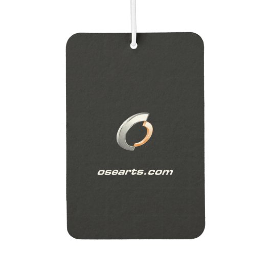 osearts.com黒の背景 カーエアーフレッシュナー (正面)