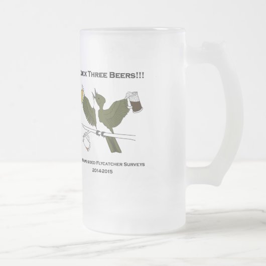 OSFLのマグ フロストグラスビールジョッキ (右)