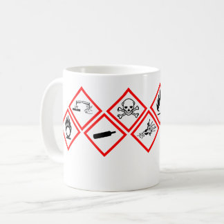 Osha危険警告マググ コーヒーマグカップ