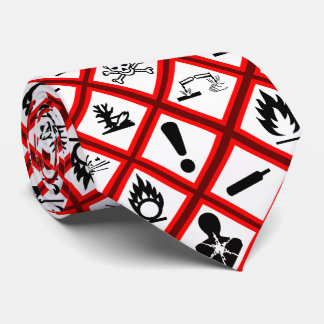 Osha危険警告 ネクタイ