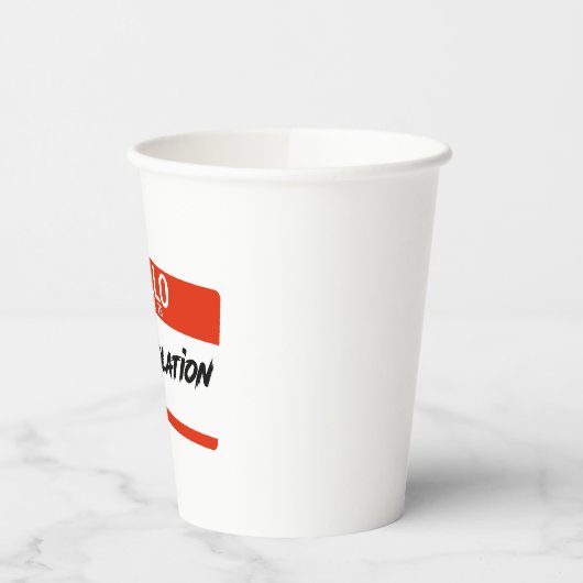 OSHA違反 紙コップ (左)