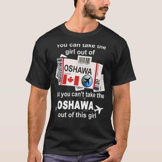 Oshawa Boarding Pass  Oshawa Girl  Oshawa Tシャツ (正面)
