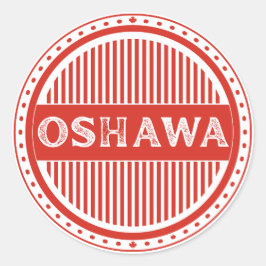 Oshawa City Pride Emblem – Canadian Identity ラウンドシール