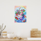 Oshidori: Elegant Calligraphy Art260010114 ポスター (キッチン)