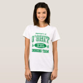 O'Shitのアイルランドの飲むチーム Tシャツ (正面フル)