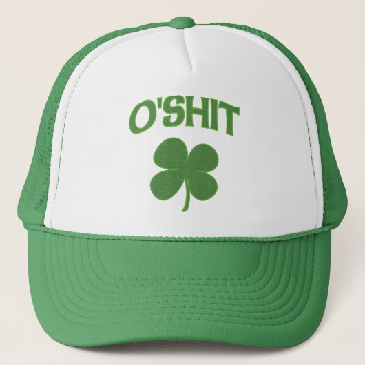 O'Shitのアイルランド人のシャムロック キャップ (正面)