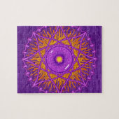 osholoの紫色の曼荼羅 ジグソーパズル (横)