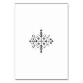 Oshunのテーブルカード テーブルナンバー (裏面)