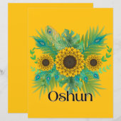 Oshun Goddess Sunflowers (正面/裏面)