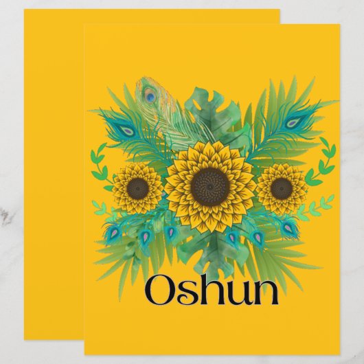 Oshun Goddess Sunflowers (正面/裏面)