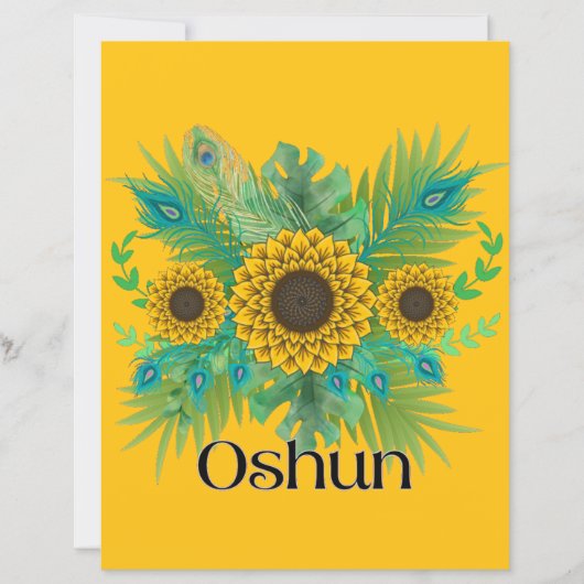 Oshun Goddess Sunflowers (正面)
