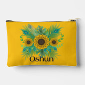 Oshun Goddess Sunflowers アクセサリーポーチ (裏面)