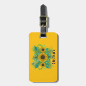 Oshun Goddess Sunflowers ラゲッジタグ (正面縦)