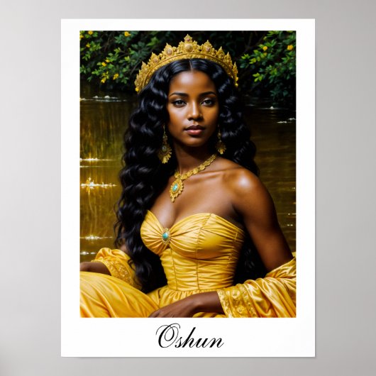 Oshun Orisha - African Goddess Poster ポスター (正面)