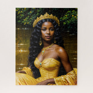 Oshun Orisha - Regal African Goddess Art Puzzle ジグソーパズル