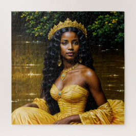 Oshun Orisha - Regal African Goddess Art Puzzle ジグソーパズル